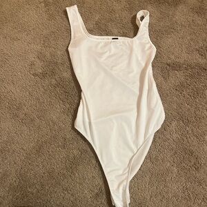White body suit tank